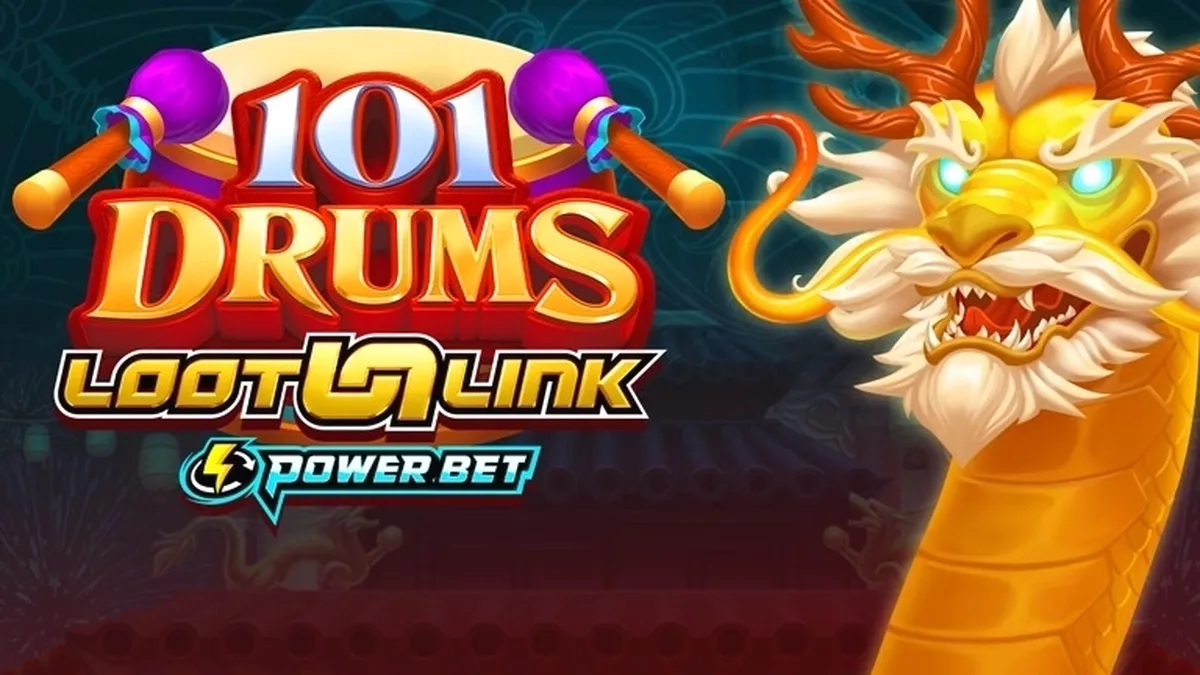 Isang visual representation ng 101 Drums slot game na may musical theme.
